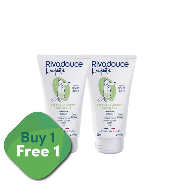 [BUY 1 FREE 1] Rivadouce Loupiots Sweet Almond Detangling Conditioner 125ml