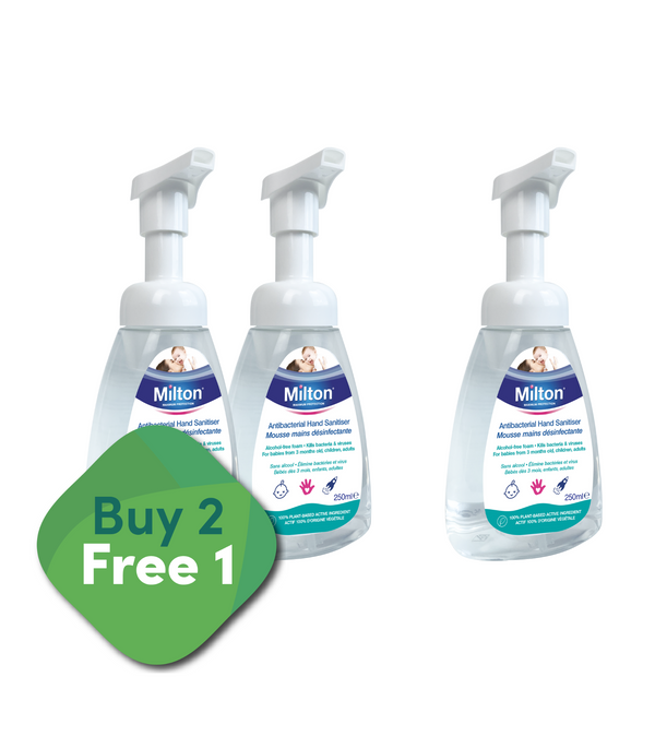 [BUY 2 FREE 1] MILTON Antibacterial Non-Alcohol Hand Sanitizer Foam (250ml)
